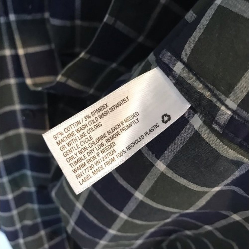 Goodfellow & Co Men's Button Up Shirt Slim Fit Plaid Long Sleeve New With Tags - Picture 5 of 6